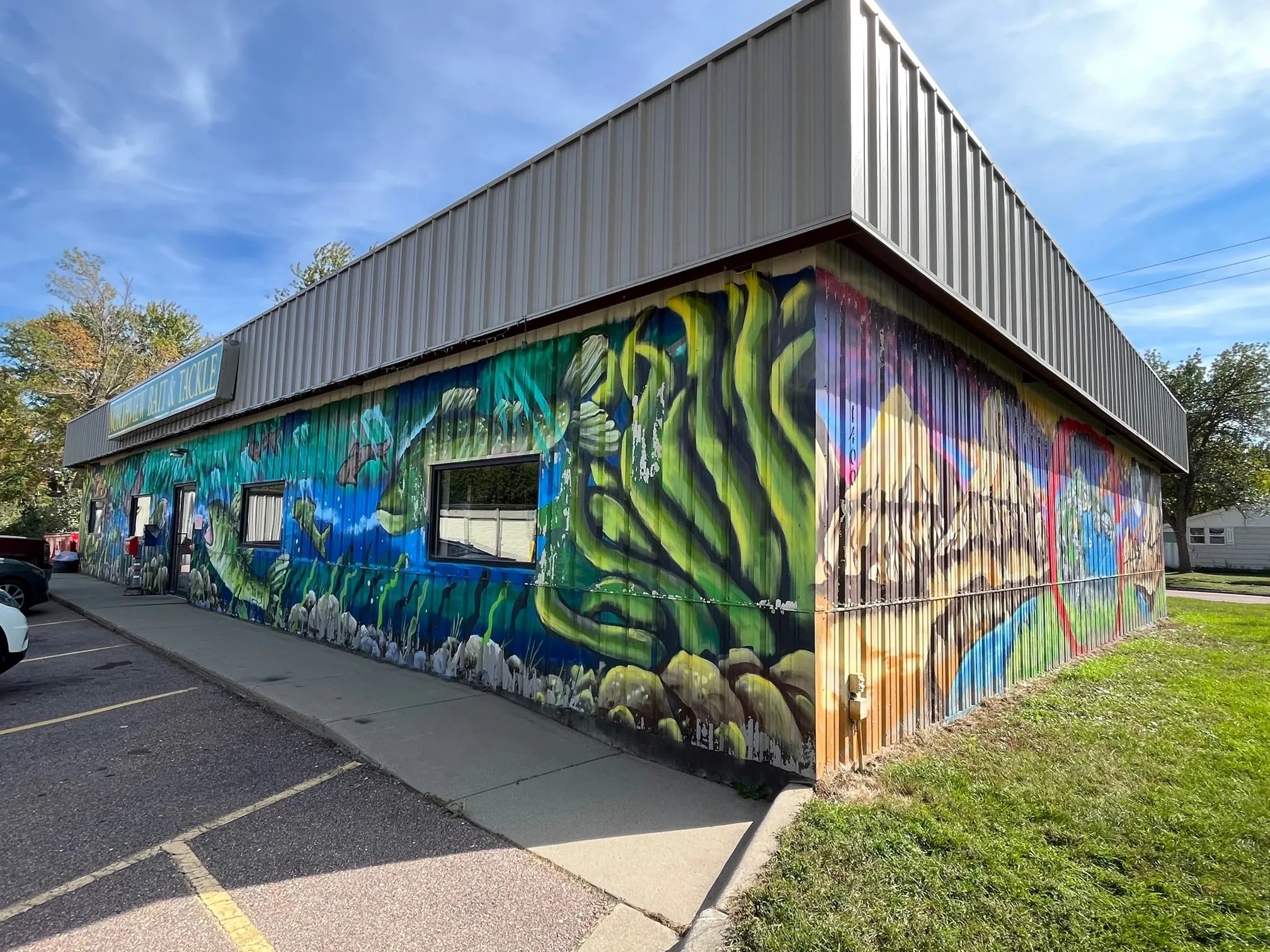 Mural: Fishing Scene
